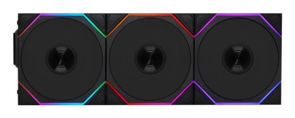 LIAN-LI UNI FAN TL Wireless Reverse 3pk (svart) 120mm, 200~2600 RPM, 33 dB(A) Max (G99.12RTL1W3B.00)