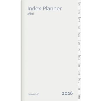 Mayland 2026 26071500 mini indexkalender refill 13, 7x7, 5cm hvid (26071500)