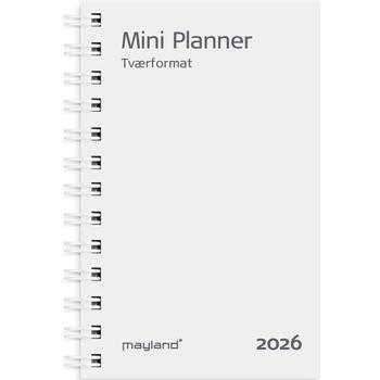 Mayland 2026 26084800 mini ugekalender refill 12,5x8cm hvid (26084800)