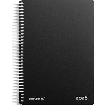 Mayland 2026 26210000 spiralkalender 17, 5x13, 5cm sort (26210000)