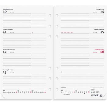 Mayland 2026 26276500 systemkalender refill 16, 8x9, 5cm hvid (26276500)