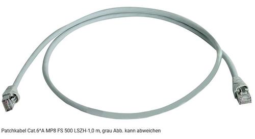 Telegärtner Patchkabel CAT6A,  1m, Grau, 500MHz, S-STP(S/ FTP),  halogenfrei (100007973,L00000A0081)