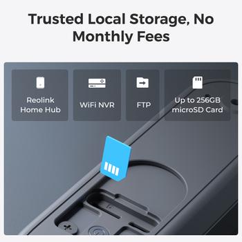 Reolink Video-ovikello (akku) Smart 2K Wi-Fi Musta (DB2K03B)