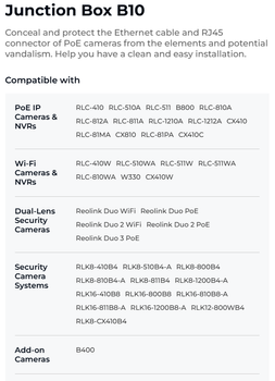 Reolink B10 Junction Box White (B10W)