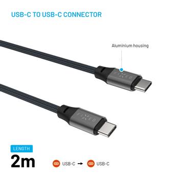 FIXED MAGNETIC 240W USB-C/C kabel 2m Sort (FIXDBM-CC2-GR)