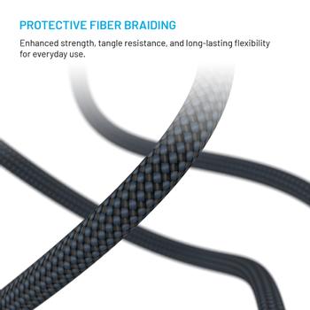 FIXED MAGNETIC 240W USB-C/C kabel 2m Sort (FIXDBM-CC2-GR)