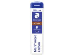 STAEDTLER Blyantmine STAEDTLER 0,5mm B (12)