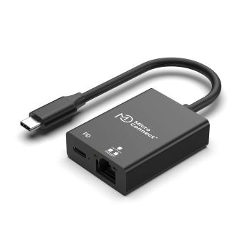MICROCONNECT USB-C to RJ45 network & USB-C (USB3.1CETHPDBA)