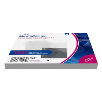 MediaRange CD Hüllen MediaRange 100pcs Folinetaschen 10.4mm transparent (BOX04)