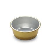 PLUS PACK Foliebakke, Plus Pack, Rund 290 ml, Ø 111, højde 43 aluminium, guld/aluminium pakke med 115 stk 1-Compartments