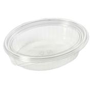 ØVRIGE Plastbakke, Plus Pack ClearShow Rektangulær 760 ml 204x166x52mm RPET, transparent, m/hængslet låg pakke a 50 stk