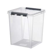 Plastkasse SmartStore Pro Plastkasse SmartStore, Classic transparent, 70L med låg , 720mm x 400mm x 410mm