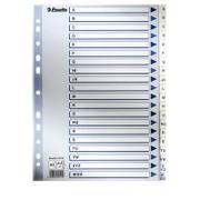 ESSELTE Register ESSELTE A4 plast A-Å blå/hvit