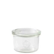 ØVRIGE Sylteglas, Rund, Ø 8, højde 56 Glass, transparent, m/låg pakke a 12 stk Weck Fødevaregodkendt