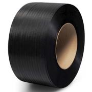 ØVRIGE Strapbånd, pp, 12.00 x 0.600 mm x 3000.00 m, kernediameter: 200 mm præget, sort brudstyrke modstandsdygtig over for 150 k rullevægt: 10.60 kg, kasse a 2 ruller palle a 60 ruller