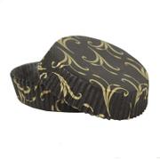 Siluett of Sweden Kagekapsel, Rund, højde 20 mm indvendig diameter 75.0 mm Pergamentpapir, sort, pakke a 1000 stk No.. 12, Fødevaregodkendt