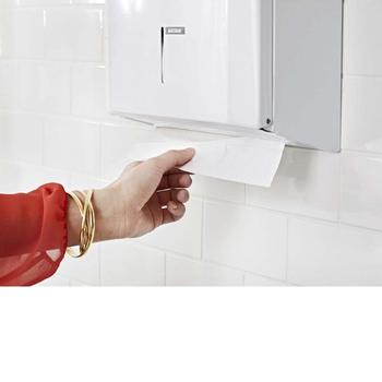 KATRIN Dispenser KATRIN tørkeark metall hvit (988113)