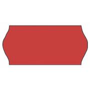 METO Prisetiket, Meto 26x12mm neon rød, rulle a 1500 etiketter