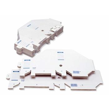 BANTEX Tidskriftsperm A4 papp Hvit (100400290*25)