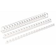 FELLOWES Spiralrygge, Fellowes, 21 ringe, Plast 14 hvid, antal ark: 100  pakke a 100 stk