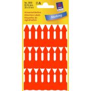 AVERY Etiketter, Avery 9x39mm orange, pakke med 63 stk
