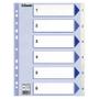 ESSELTE Register ESSELTE A4 plast 1-6 blå/hvit
