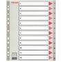 ESSELTE Indices  PP A4 Maxi 1-12 Grey