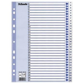 ESSELTE Indices PP A4 1-31 white (100139*10)