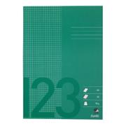 BANTEX Skolehæfte Bantex A4 kvad 5x5mm 40bl 70g græsgrøn