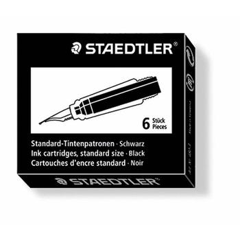 STAEDTLER Fountain pens ink cartridges black (6) (480-9)