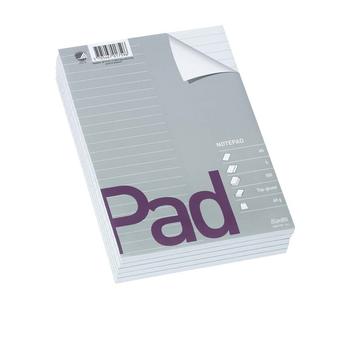 BANTEX Standardblok,  Bantex, Standard pad, A5 hvid, 148x210mm,  60g/m2, pakke a 5 stk (100051787*5)