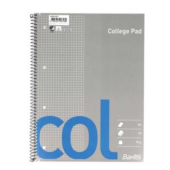 BANTEX Col College Blokk A4 Rutet 4H 70 ark 70g (100051857*10)