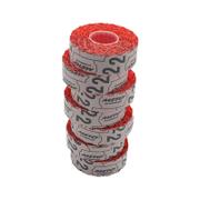 METO Prisetiket, Meto 22x12mm neon rød, pakke med 7 stk