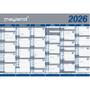 Mayland Kalender, Mayland, 2x6 måneder year: 2026, hvid,, FSC Mix Credit