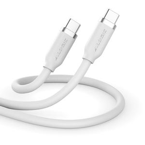 ALOGIC Elements 240W USB-C to USB-C Charging Cable, 2m Silicone - White (ELSI5U2CCWH2)