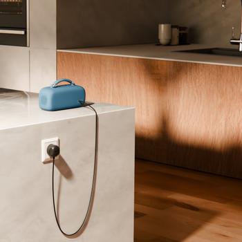 TWELVESOUTH PowerCord 3 meter EU, hållbar och snygg förlängningssladd - Slate (TS-25412)