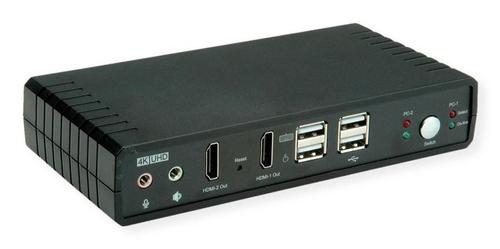 ROLINE Dual Head KVM Switch, 1 User (14.01.3047)