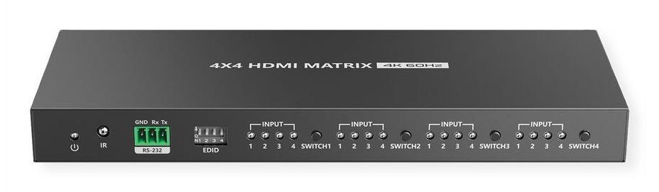 VALUE HDMI 4x4 Matrix Switch, 4K60Hz (14.99.3593)
