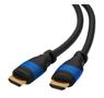 DELEYCON HDMI Cable - HQ Black Polybag 1,0m, HDMI 2,0, ethernet, 4K, HDMI: Han - HDMI: Han
