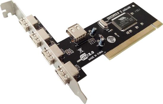 MICROCONNECT 4 + 1 Port USB 2.0 PCI Card (MC-USB-NEC2.0)