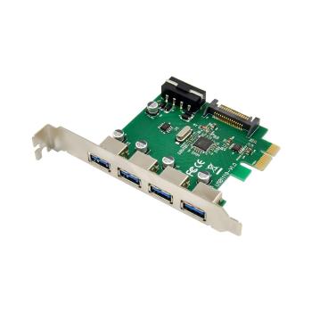 MICROCONNECT 4 port USB 3.0 PCIe card (MC-USB3.0-F3B1)