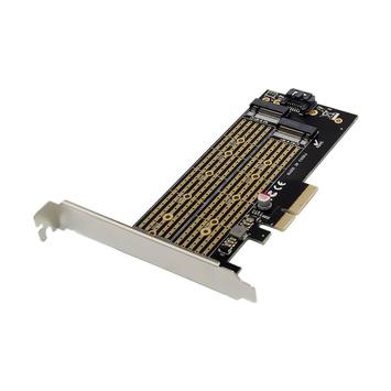 MicroConnect grensesnittsadapter - M.2 NVMe Card - PCIe 3.0 x4, SATA 6Gb/s (MC-PCIE-X4M2)
