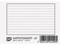 EMO Kartotekkort EMO A7 linjert 200g (100)