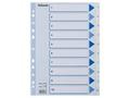 ESSELTE Register ESSELTE A4 plast 1-10 blå/hvit