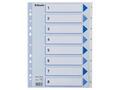 ESSELTE Register ESSELTE A4 plast 1-8 blå/hvit