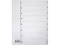 EMO Register A4 PP 1-8 m/indeksark hvit