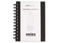 GRIEG Notatbok GRIEG A7 70g 128s linjer sort