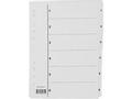 OEM Register A4 PP 1-6 m/indeksark hvit