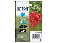 EPSON n Ink Cartridges,  Claria" Home Ink, 29, Strawberry,  Singlepack,  1 x 6.4 ml Cyan, High, XL, RF+AM (C13T29924022)