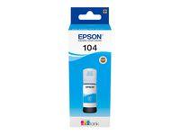 EPSON 104 ECOTANK CYAN INK BOTTLE 1 X 65MLCYAN SUPL